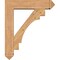 Ekena Millwork Merced Arts and Crafts Smooth Bracket w/ Offset Brace, Western Red Cedar, 7 1/2"W x 32"D x 38"H BKT0806X32X38MRC03SWR - alternate 2
